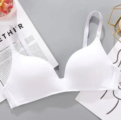 Breathable No-Rims Gather Bra for Women